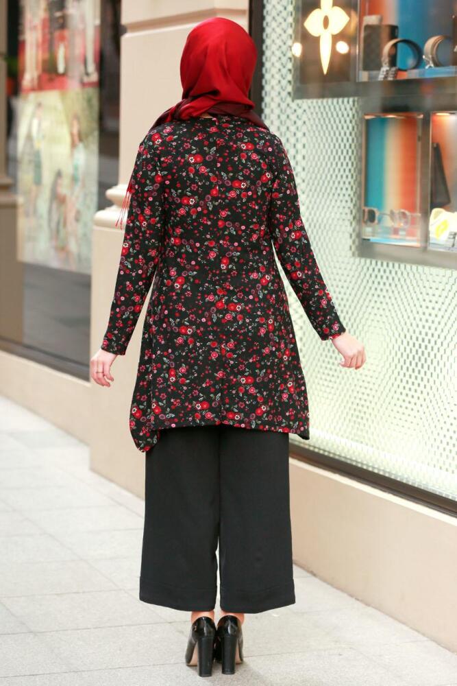 Noir- Nayla Collection - Tunique Hijab 40454S - 2