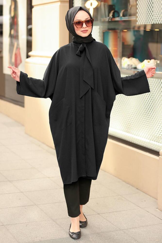 Noir- Nayla Collection - Tunique Hijab 5003S - 1