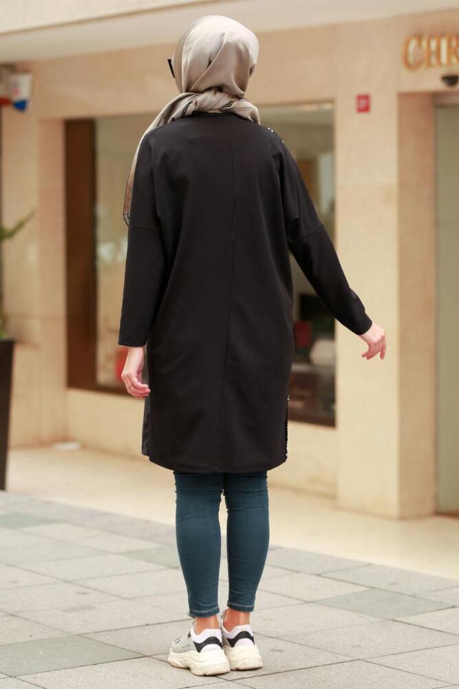 Noir - Nayla Collection - Tunique Hijab 5141S - 2