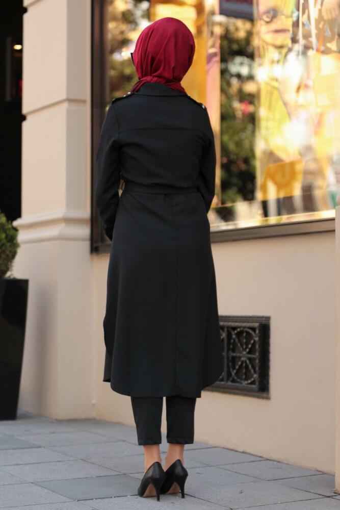 Noir - Nayla Collection - Tunique Hijab 5444S - 2