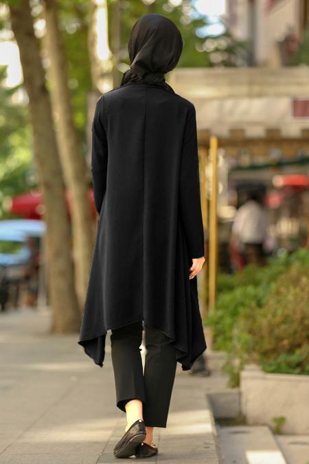 Noir- Nayla Collection - Tunique Hijab 76730S - 2