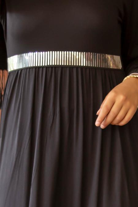 Noir - Nayla Collection - Tunique Hijab 79190S - 3