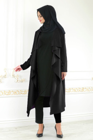 Noir - Neva Style - cardigan hijab 52740S - Thumbnail