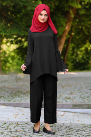 Noir - Neva Style - Hijab Pantalon 90610S - Thumbnail