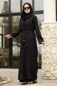 Noir - Neva Style - Manteau Hijab - 39080S - Thumbnail
