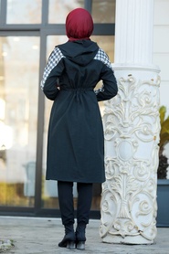 Noir - Neva Style - Manteau Hijab - 5774S - Thumbnail