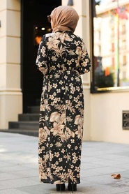 Noir - Neva Style - Robe Hijab - 1717S - Thumbnail