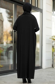 Noir -Neva Style -Robe Hijab-5453S - Thumbnail