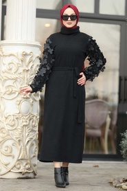 Noir - Neva Style - Robe Hijab - 8516S - Thumbnail