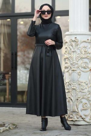 Noir - Neva Style - Robe Hijab - 85251S - 1