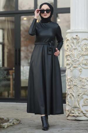 Noir - Neva Style - Robe Hijab - 85251S - 2