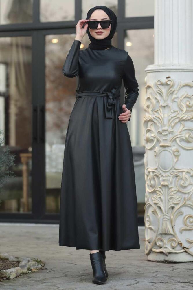 Noir - Neva Style - Robe Hijab - 85251S - 2