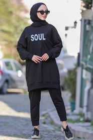 Noir-Neva Style-Tunique Hijab-30246S - Thumbnail