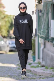 Noir-Neva Style-Tunique Hijab-30246S - Thumbnail