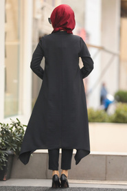Noir - Neva Style - Tunique Hijab - 444S - Thumbnail