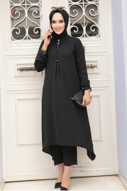 Noir - Neva Style - Tunique Hijab - 479S - Thumbnail