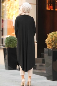 Noir - Neva Style - Tunique Hijab - 4846S - Thumbnail