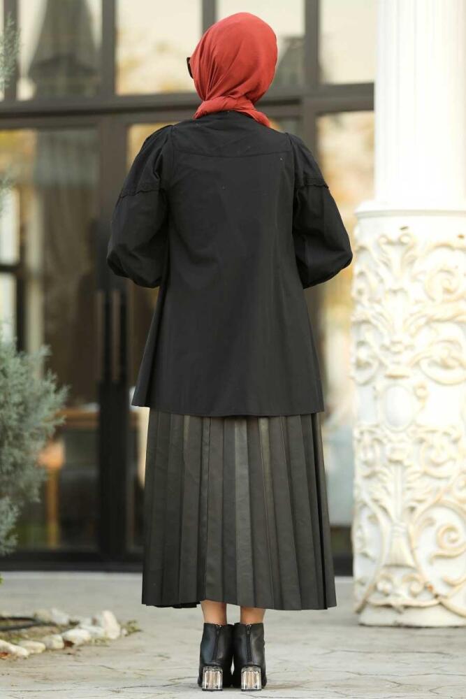 Noir - Neva Style - Tunique Hijab - 8475S - 2
