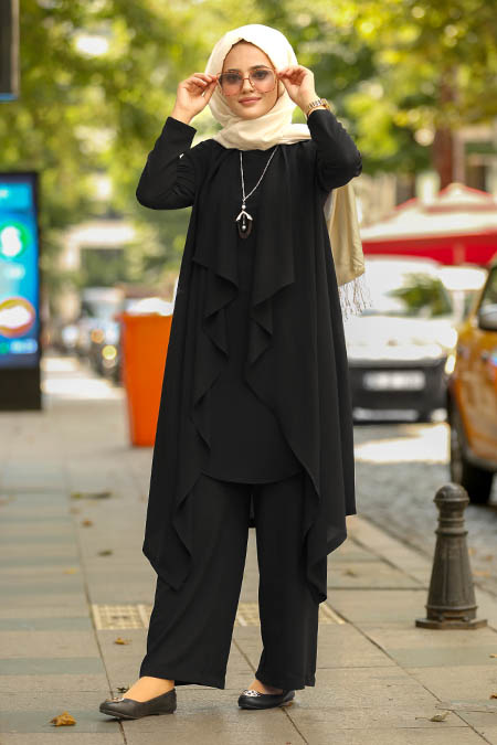 Noir- New Kenza - Robe Hijab 51131S