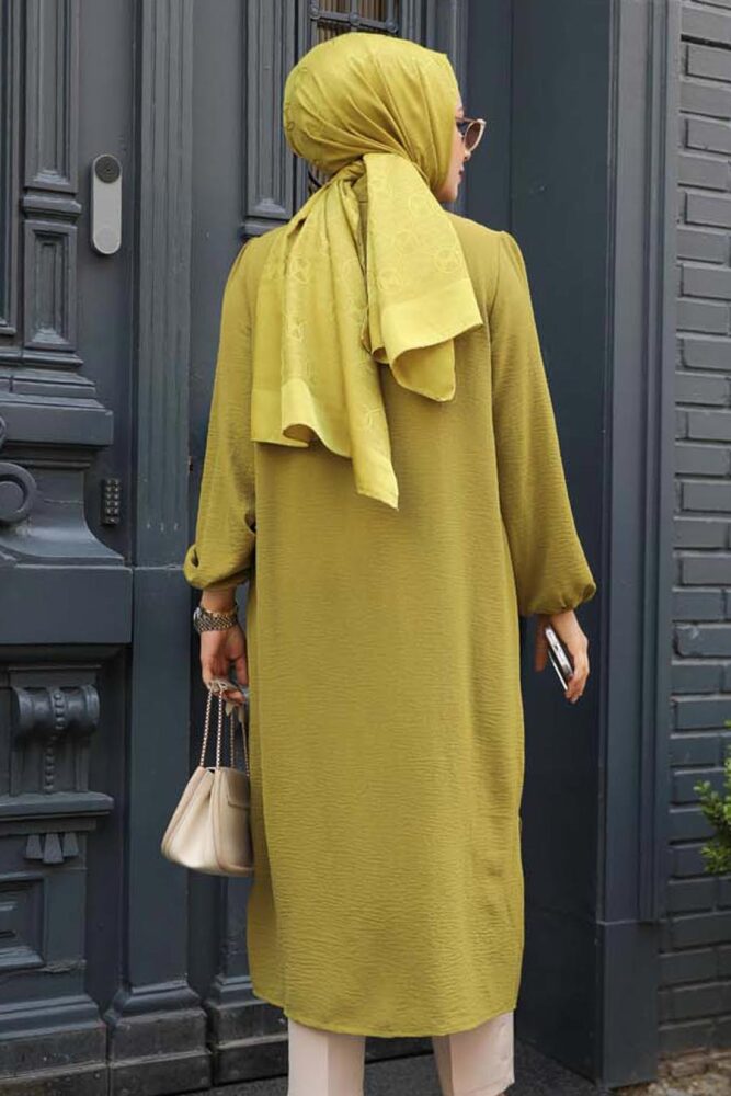 Oil Green Modest Top 41401YY - 4