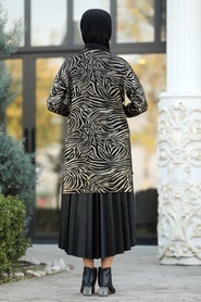 Or Jaune - Neva Style - Tunique En Tricot Hijab - 42191ASR - Thumbnail