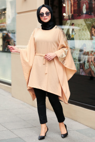 Or- Nayla Collection - Tunique Hijab 40481GOLD - Thumbnail