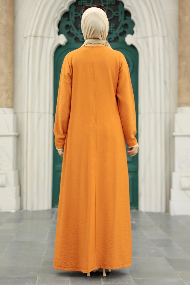 Orange Hijab Double Suit 52221T - 3
