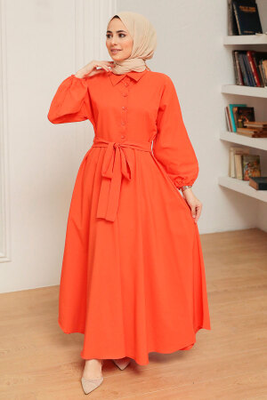 Orange Hijab Dress 50091T - 1