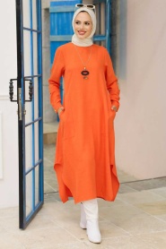 Orange Hijab Tunic 24497T - Thumbnail