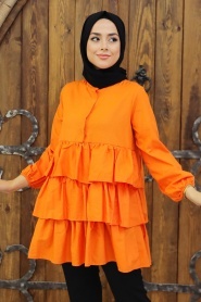Orange Hijab Tunic 3798T - Thumbnail