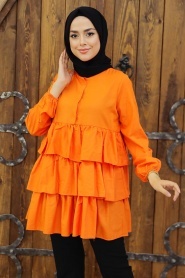 Orange Hijab Tunic 3798T - Thumbnail