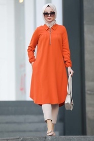 Orange Hijab Tunic 467T - Thumbnail