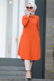 Orange Hijab Tunic 467T - Thumbnail