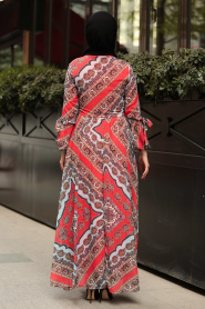 Orange - Nayla Collection - Robe Hijab 10370T - Thumbnail