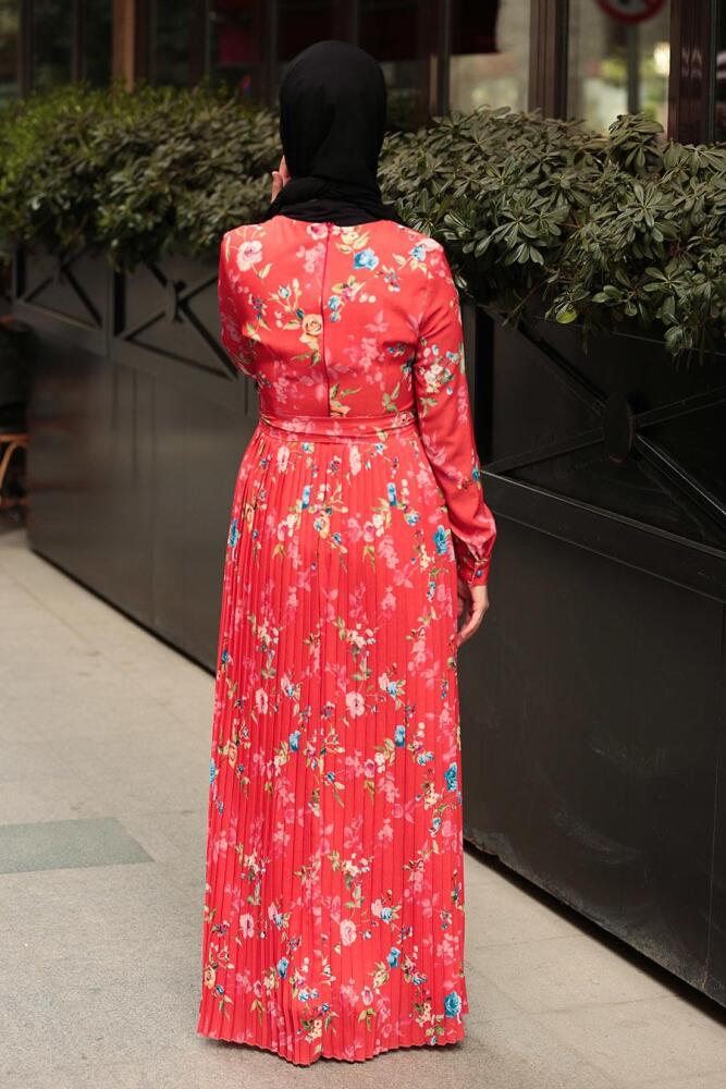 Orange- Nayla Collection - Robe Hijab 81810T - 2