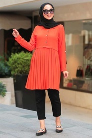 Orange - Nayla Collection - Tunique Hijab - 41081T - Thumbnail