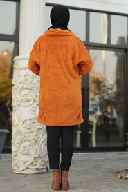 Orange -Neva Style -Manteau Hijab-60701T - Thumbnail