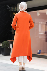 Orange - Neva Style - Tunique Hijab - 479T - Thumbnail
