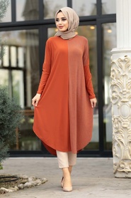 Orange - Neva Style - Tunique Hijab - 49431T - Thumbnail