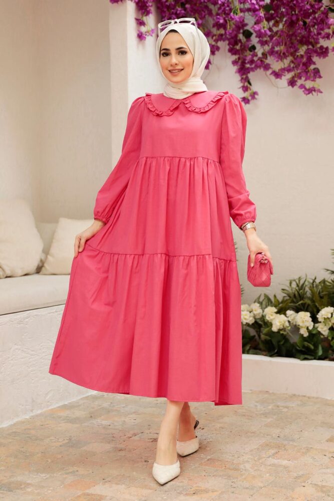 Pink Hijab Dress 50081P - 2