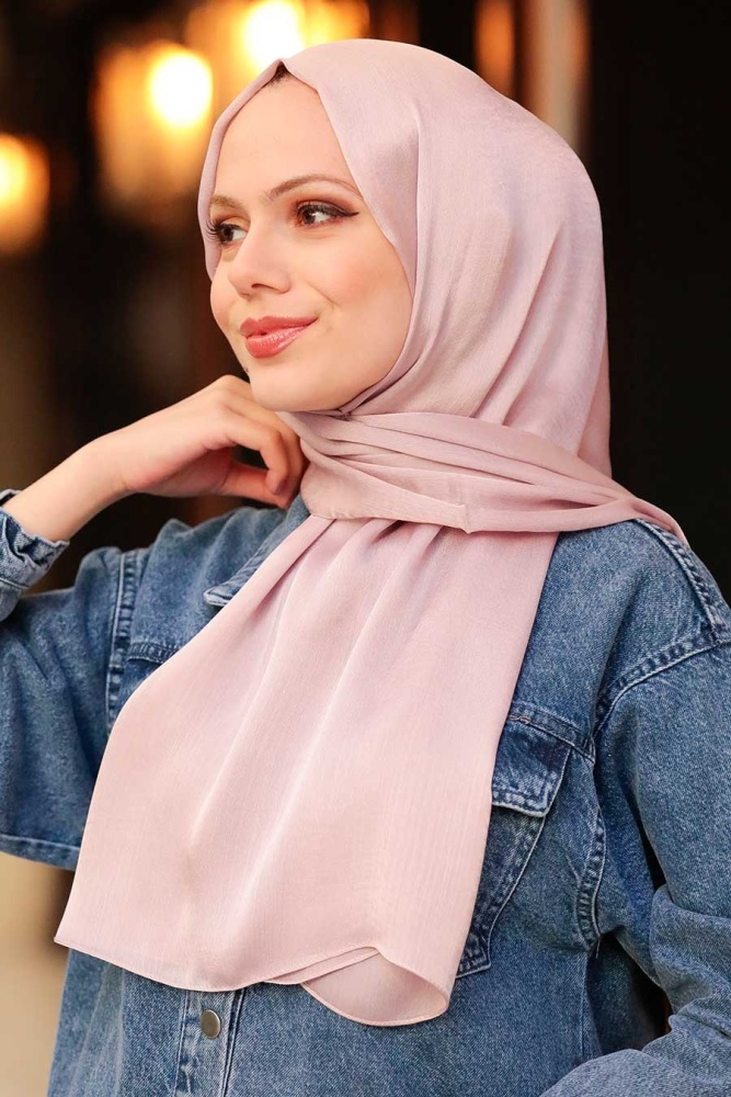Pink Hijab Shawl 4990P - 1