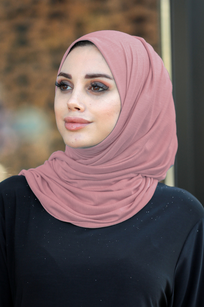 Pink Hijab Shawl 7528P - 1
