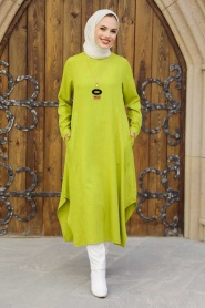 Pistachio Green Hijab Tunic 24497FY - Thumbnail