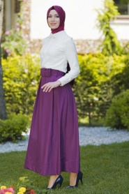Pita -Dark Purple Skirt 1702MU - Thumbnail
