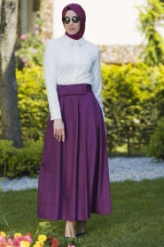 Pita -Dark Purple Skirt 1702MU - Thumbnail