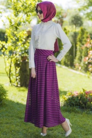 Pita -Dark Purple Skirt 1826-01MU - Thumbnail