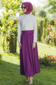 Pita -Dark Purple Skirt 1826-01MU - Thumbnail