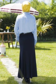 Pita - Navy Blue Skirt 1685L - Thumbnail