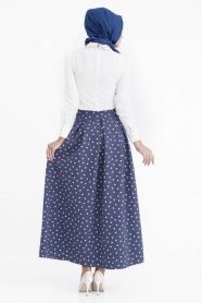 Pita - Navy Blue Skirt 1741-03L - Thumbnail