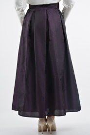 Pita - Purple Hijab Skirt 1741-05MOR - Thumbnail